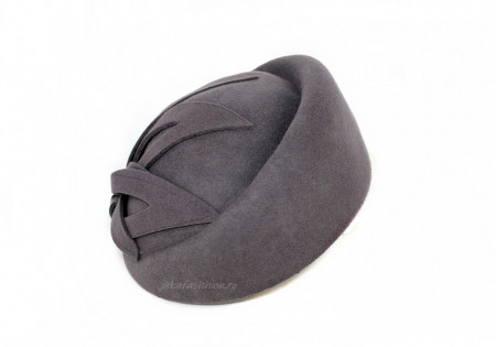 Toca Dama "Maria" Gri by JukaFashion.ro