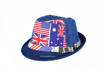*Palarie Copii Vara "London" Marine by jukafashion.ro