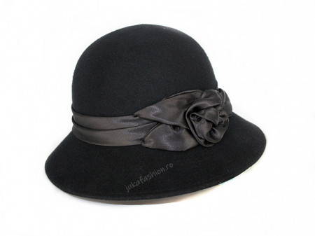 Palarie Eleganta "Astrid" Neagra by JukaFashion.ro