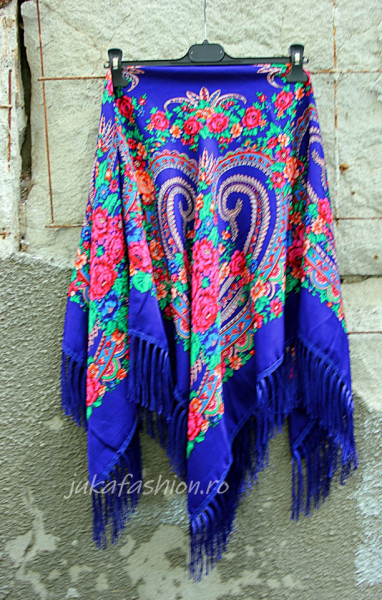 Sal Traditional "Maramu" Albastru by jukafashion.ro