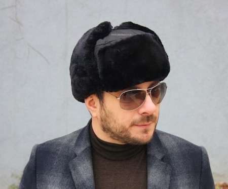 *Caciula Blana "Kazaciok" Black by JukaFashion.ro (2018)