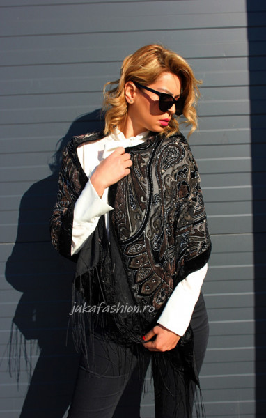 *Esarfa Catifea PREMIUM "Velvet" Mahon by jukafashion.ro