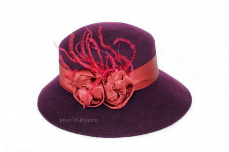 *Palarie Eleganta Dama "Lizzie" Mov by JukaFashion.ro