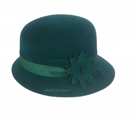 Palarie Eleganta "Ecaterina" Verde by JukaFashion.ro