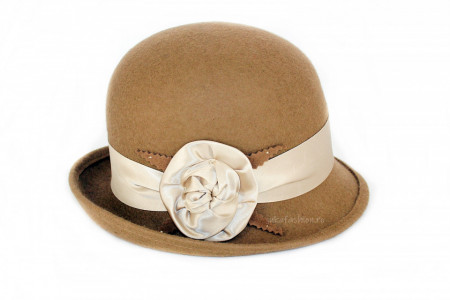 Palarie Eleganta "Madame" Bej by JukaFashion.ro