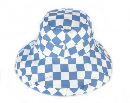 *Palarie Vara "Plaid" Bleu