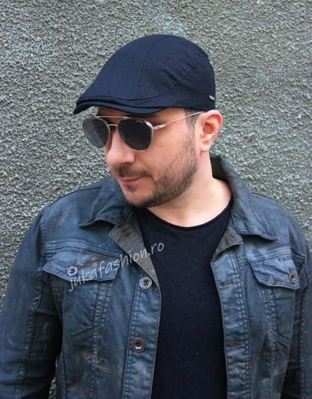 *Basca din Bumbac de Vara "Polo" Neagra