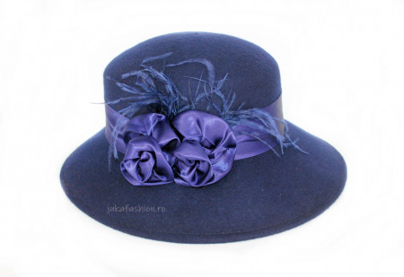 *Palarie Eleganta Dama "Lizzie" Marine by JukaFashion.ro