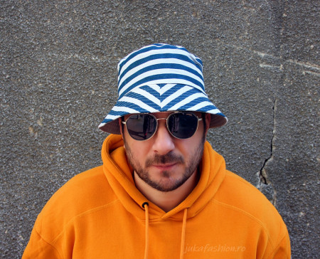 *Palarie tip Clopot de Vara "Surf" Bleu by jukafashion.ro