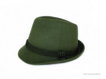 *Palarie Fetru de Iepure "Tonak" Verde by JukaFashion.ro