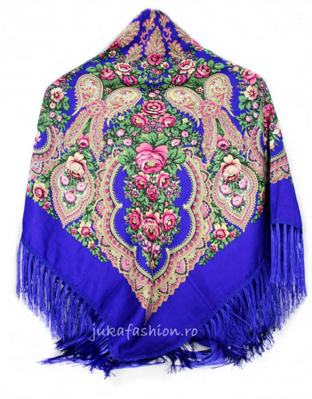 Sal Traditional "Belova" Albastru by jukafashion.ro