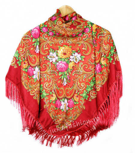 Sal Traditional "Karenina" Burgundy by jukafashion.ro