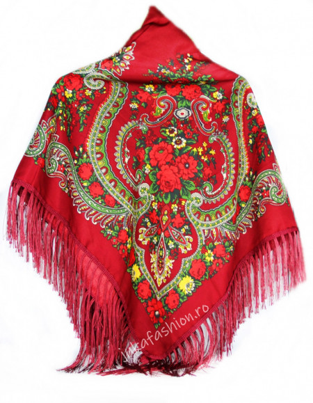 Sal Traditional "Oksana" Visiniu by jukafashion.ro