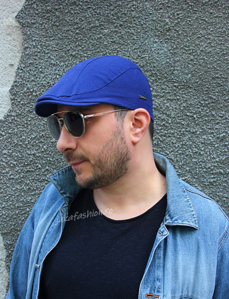 *Basca din Bumbac de Vara "Polo" Bleumarine