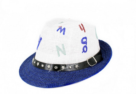 *Palarie Copii Vara "Alphabet" Bleumarine by jukafashion.ro
