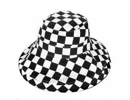 *Palarie Vara "Plaid" Neagra