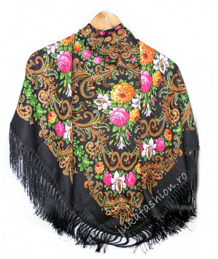 Sal Traditional "Karenina" Negru by jukafashion.ro