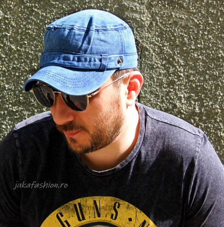 Sapca Barbat "Grunge" Albastra