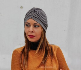 Turban Dama "Juka" Grey by JukaFashion.ro cod 0099