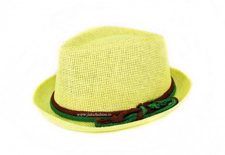 *Palarie Copii Vara "Hipster" Yellow by jukafashion.ro