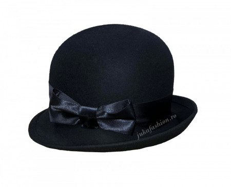 Palarie Eleganta Dama "Bonjour" Neagra by JukaFashion.ro