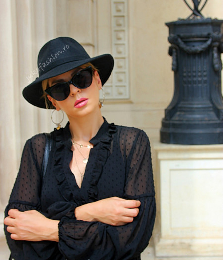 *Palarie Femei "Fabulosa" Negru by JukaFashion.ro