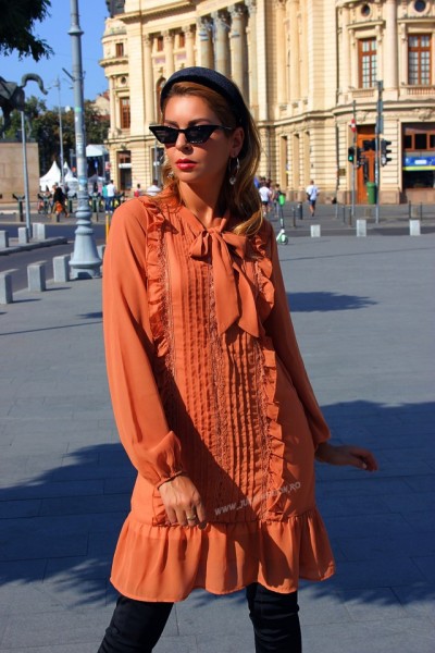 *Rochie cu Volane "Victoria" by JukaFashion.ro (2019)