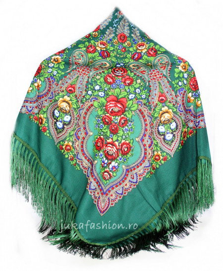 Sal Traditional "Belova" Verde by jukafashion.ro