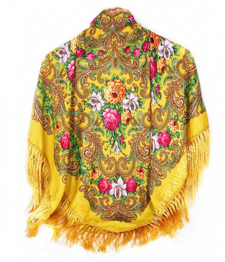 Sal Traditional "Karenina" Galbem by jukafashion.ro