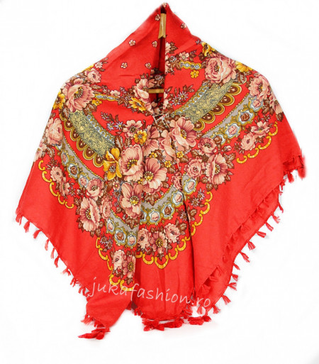Sal Traditional "Misha" Rosu by jukafashion.ro