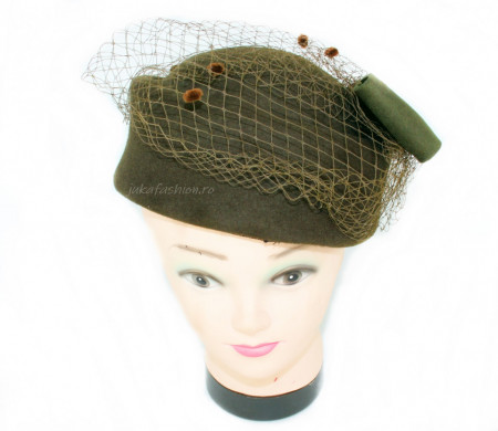 Toca Dama "Daiana" Verde by JukaFashion.ro