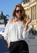Bluza  Dama " Amore" White Ed. by JukaFashion.ro cod MM01 - Img 1
