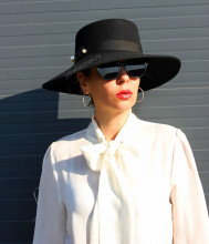 palarie femei fedora fetru dama 