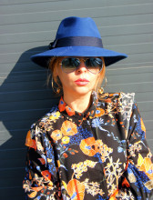 palarie femei fedora fetru dama 
