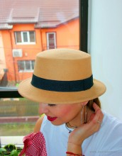 Palarie Dama "Hipster" Cream  by JukaFashion.ro (2018) - Img 2
