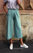 *Pantaloni Dama "Summer Mood" Mint  by JukaFashion.ro cod H68 - Img 3