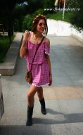 Rochie  "Hippie" Pink by JukaFashion.ro cod 75B - Img 3