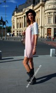 Sarafan Bumbac "Nadia" Pink by JukaFashion.ro cod 8888B - Img 4
