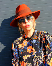 palarie femei fedora fetru dama 