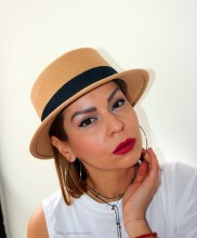 Palarie Dama "Hipster" Cream  by JukaFashion.ro (2018) - Img 3