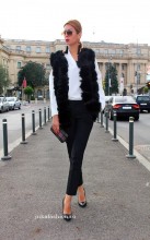 pantaloni dama conici stofa clasic bumbac femei