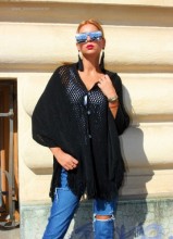 Poncho Dama "Lolita" Negru by JukaFashion.ro (2018) - Img 1