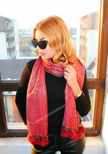 *Sal Esarfa Pashmina "Motivi" Red by jukafashion.ro (2018) - Img 2