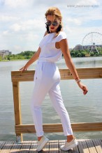 Salopeta Dama "Miko" White by JukaFashion.ro (2018) - Img 1