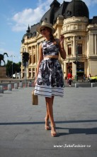 Set Dama  "Coquette" Black&White by JukaFashion.ro cod 206B - Img 1