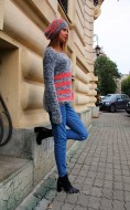 OFERTA PROMO : Pulover 'Cozy Grey" by JukaFashion.ro cod 01001 - Img 4