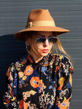 palarie femei fedora fetru dama 