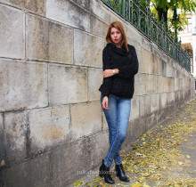 Pulover Dama "Cosmo" Black by JukaFashion.ro cod Z6 - Img 1
