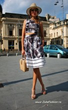 Set Dama  "Coquette" Black&White by JukaFashion.ro cod 206B - Img 2
