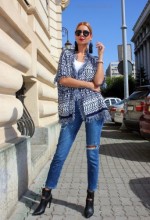 Cardigan 'Azteca" Marine by JukaFashion.ro (2018) - Img 3